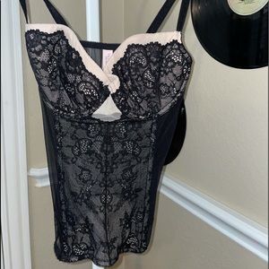 victoria’s secret black corset top